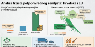 Cijene zemljišta među najnižima u EU
