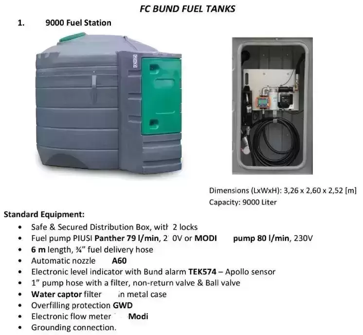 Tank za dizel 9000L