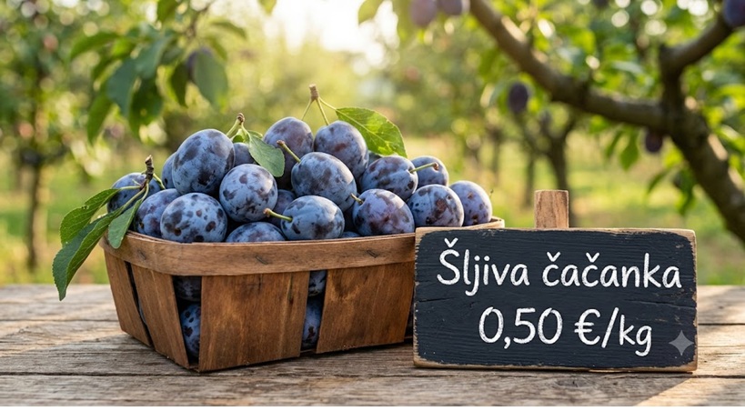 Šljiva čaćanka 0,50€/kg